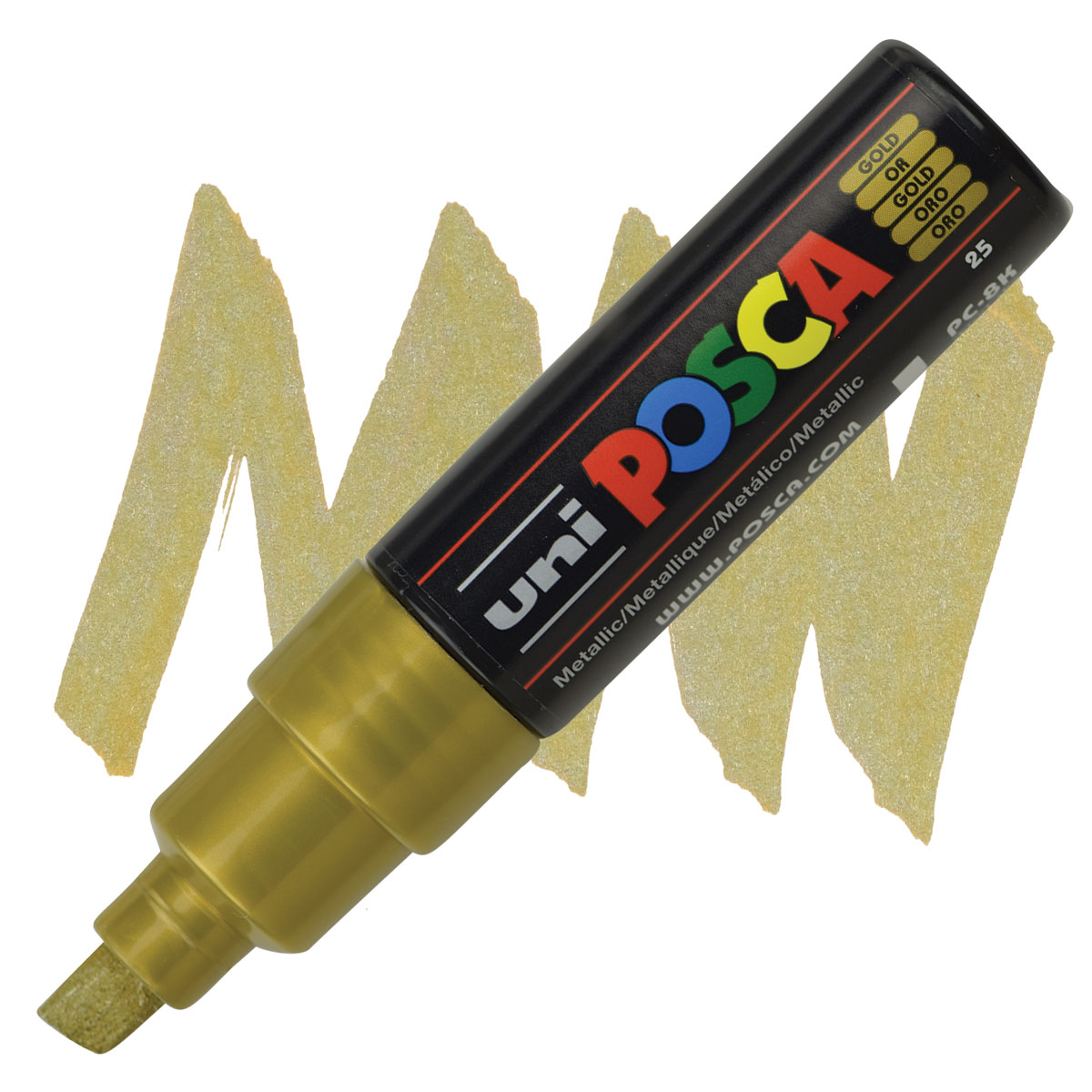 Uni-Posca Paint Marker - Gold, Extra Broad Tip, 15 mm