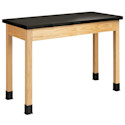 Diversified Spaces Plain Apron Table - Black Phenolic Top