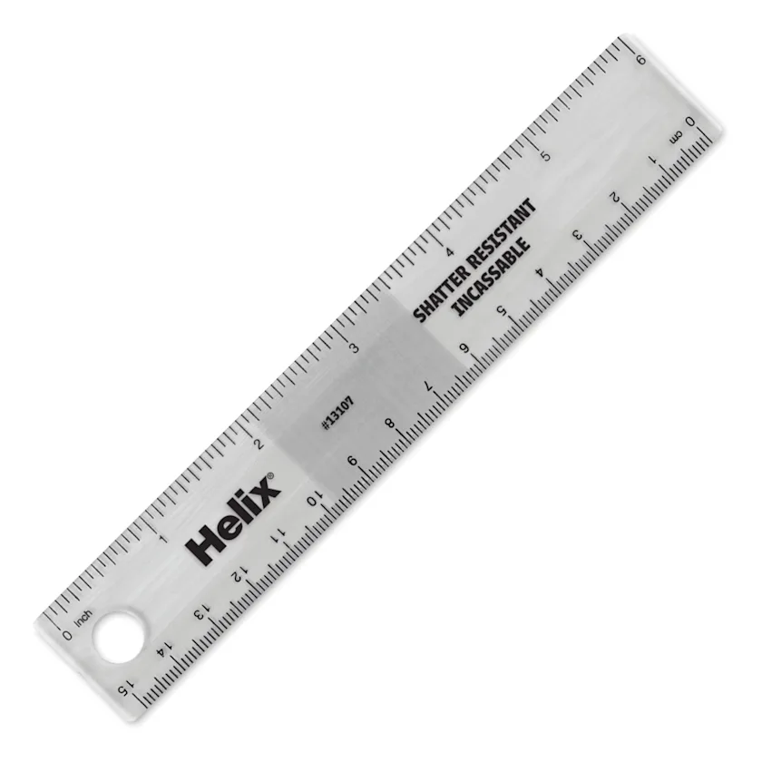 Helix Shatter Resistant Ruler - 6