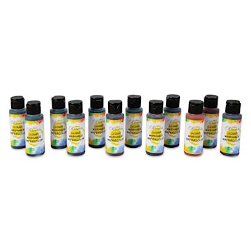 Open in modal - Chroma Liquid Washable Watercolor Paints and Set - Set of 12, Assorted, 2 oz