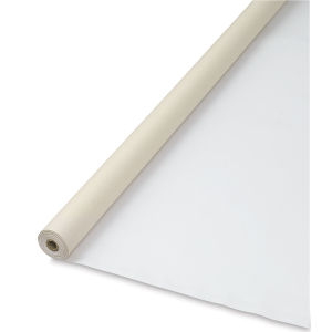 Blick Acrylic Primed Cotton Canvas - Angled view of Canvas roll slightly unrolled