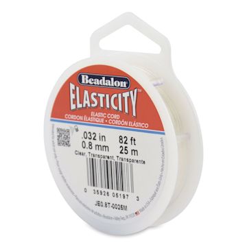 Open in modal - Beadalon Elasticity Cord - 0.8 mm x 82 ft, Clear