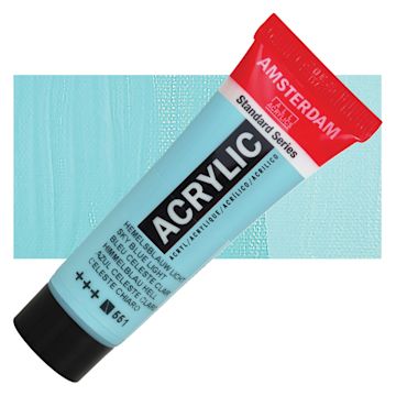 Open in modal - Amsterdam Standard Series Acrylic - Sky Blue Light, 20 ml Tube and swatch