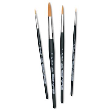 Open in modal - Da Vinci Nova Synthetic Brushes - Set 4219, Round, Short Handle, Set of 4