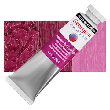 Open in modal - Georgian Water Mixable Oil - Red Violet Light, 37 ml tube and swatch