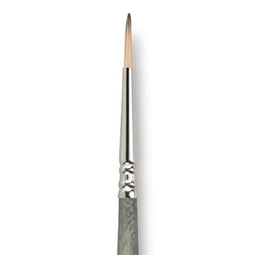 Open in modal - Escoda Tadami Synthetic Mongoose Brush - Round, Short Handle, Size 2 close up