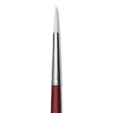 Open in modal - Dynasty Fine White Synthetic Brush - Round, Refill Brush, Size 6 close-up