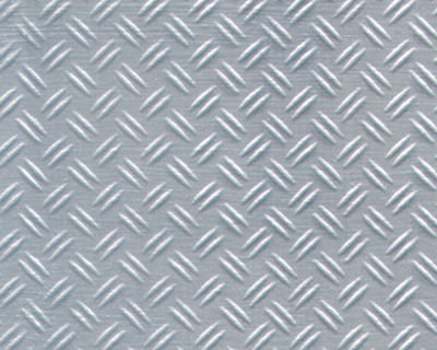 Plastruct Patterned Sheets, Diamond Plate, 1:100 Scale (finished example)