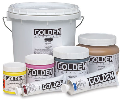 Lot Art Supplies - Golden, Blick, Daler Rowney - Acrylic