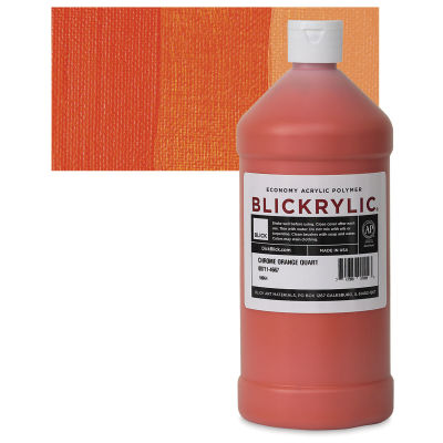 Blickrylic Student Acrylics - Chrome Orange, Quart