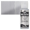 FolkArt Multi-Surface Metallic Acrylic Paint - Platinum, 59 ml