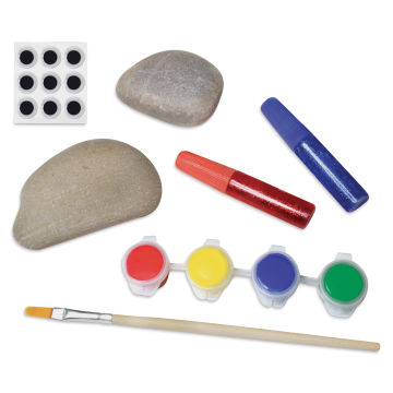 Krafty Kids Pet Rock Kit - Primary (Kit contents)