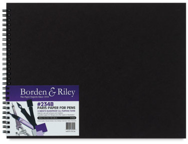 Borden & Riley Paris Paper for Pens Sketchbook - 9'' x 12'', 40 Sheets, 108 lb