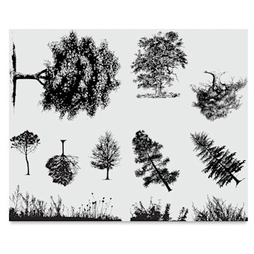 Open in modal - Mayco Designer Silkscreens - Trees and Grass