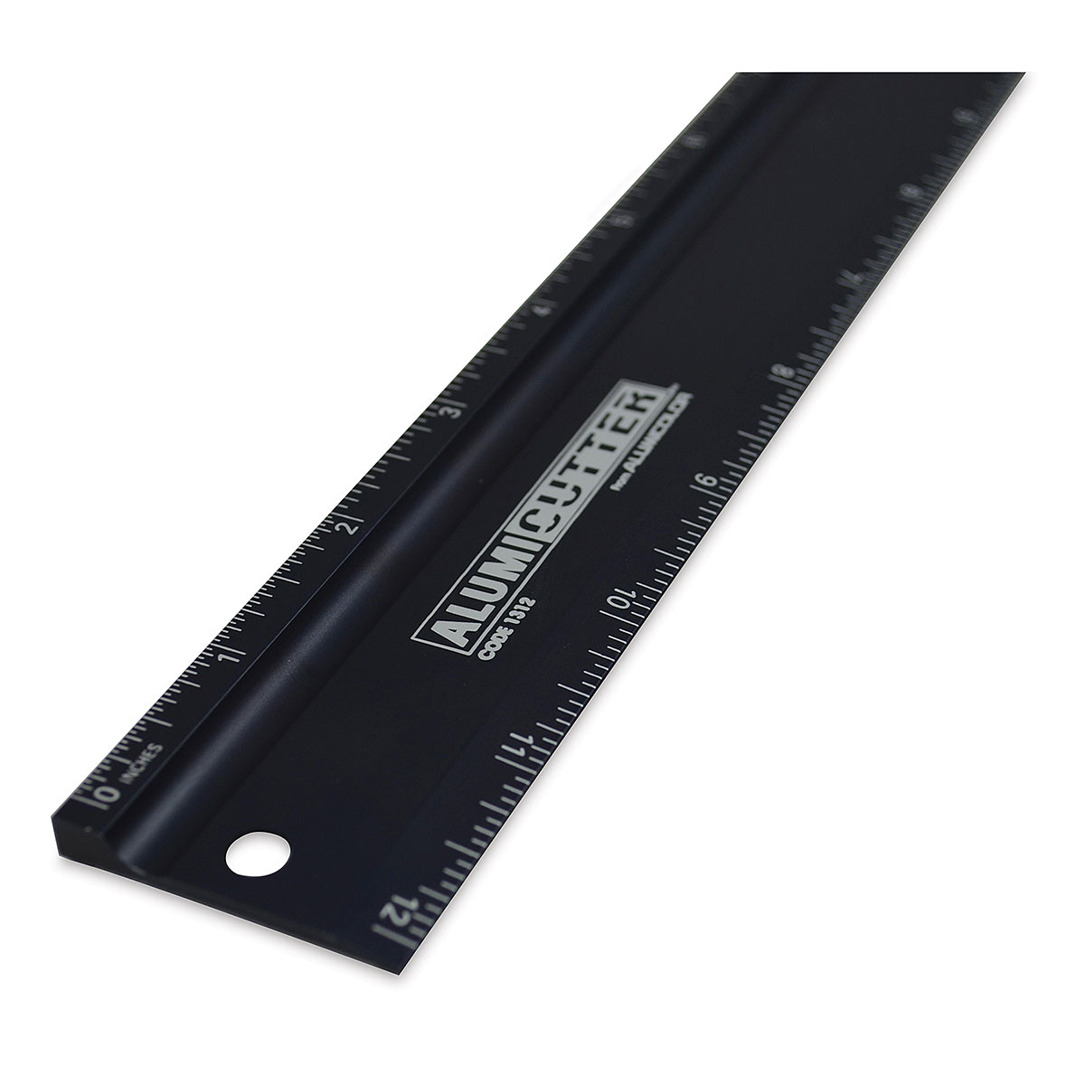 Alumicolor AlumiCrafter Straight Edge Metal Ruler with Unique Deckle Edge, Silver, 18 inch
