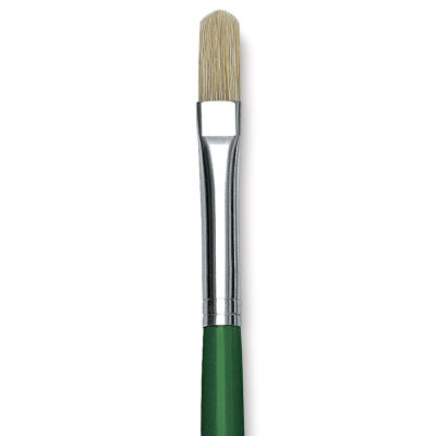 Blick Economy White Bristle Brush - Filbert, Size 8