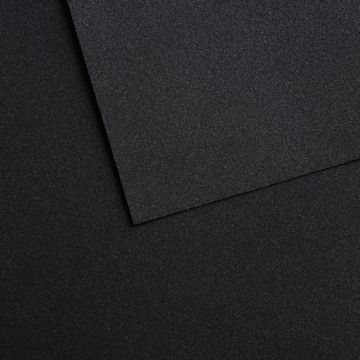Open in modal - Canson Mi-Teintes Velvet Sheet - 19.5" x 25.5", 607 Charcoal Black, 430 gsm, Single Sheet