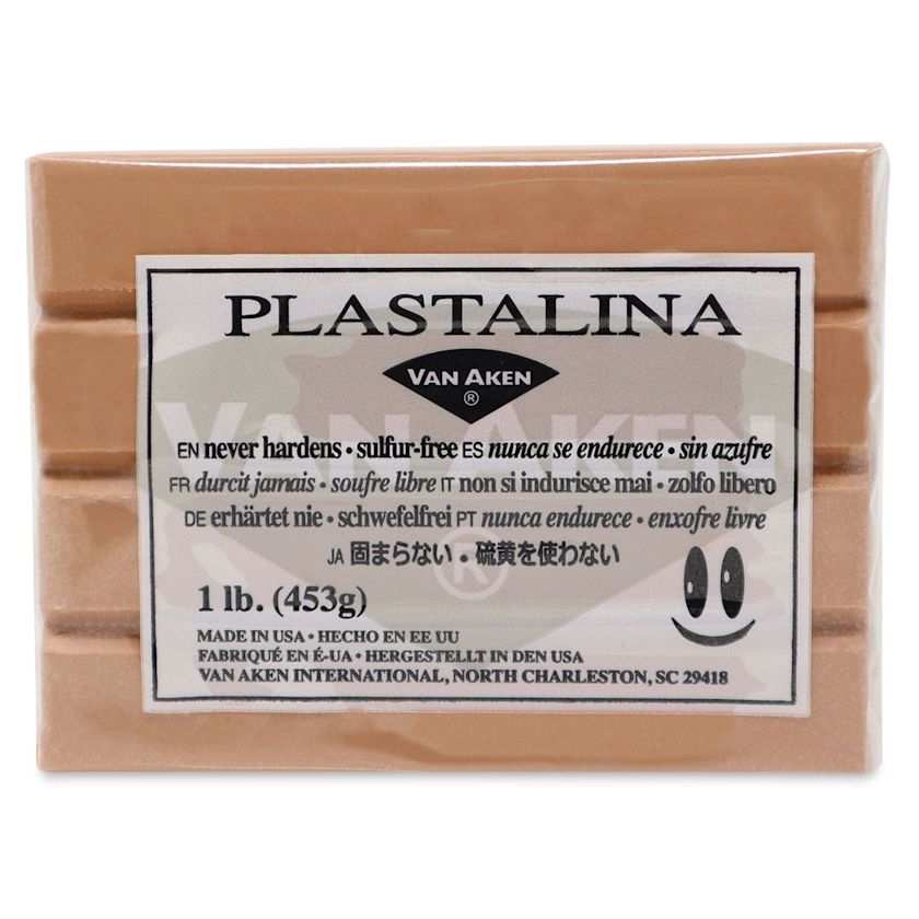 Van Aken Plastalina Modeling Clay 1 lb, Flesh BLICK Art Materials