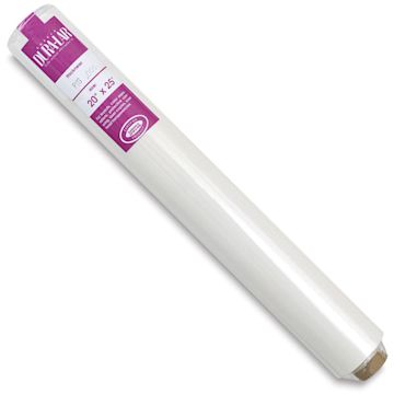 Open in modal - Grafix Dura-Lar Clear Adhesive-Backed Film - Angled roll showing label