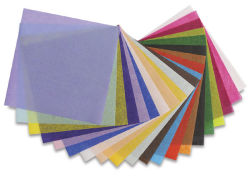 Blick Colored Tissue Assortments - 20 colors available in 100 pc assortment shown spread in fan