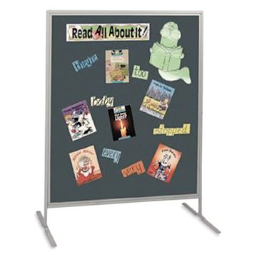 Open in modal - Multiplex Child Size Panel - Charcoal Fabric, Hook & Loop Fabric, Gray Frame