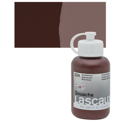 Lascaux Acrylic Gouache - Deep Brown, 85 ml bottle