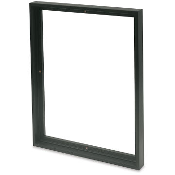 Maplewood Floater Frame - Angled view of Black Stain frame