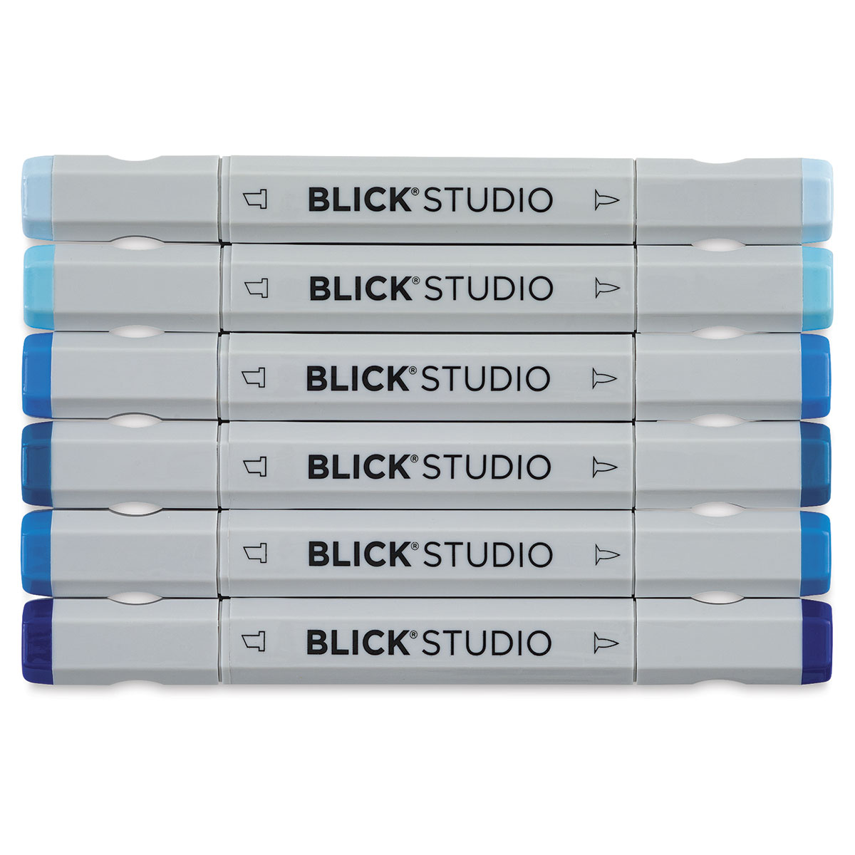 Blick Studio Brush Markers - Assorted Colors, Set of 6