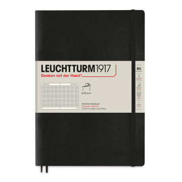 Leuchtturm1917 Squared Softcover Notebook - Black, 7" x 10"