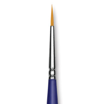 Blick Scholastic Golden Taklon Brush - Round, Long Handle, Size 2
