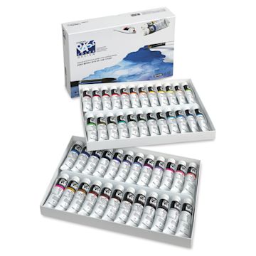 Open in modal - ShinHan Pass Colors Opaque Watercolor Tubes - Set of 48, Assorted Colors, 20 ml
