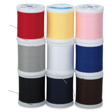 Dual Duty XP Thread Collection - Set of 9 Assorted Basic color threads shown 