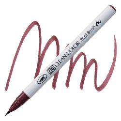 Kuretake Zig Clean Color Real Brush Pen - Bordeaux Red