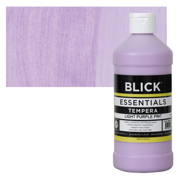 Blick Essentials Tempera - Light Purple, Pint with swatch