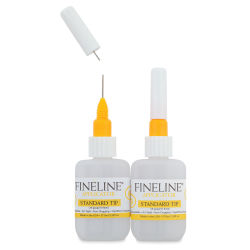 Fineline Precision Applicator Bottles and Tips, 18 Gauge Tip, 1.25 oz, Pkg of 2 (Inside of Packaging)