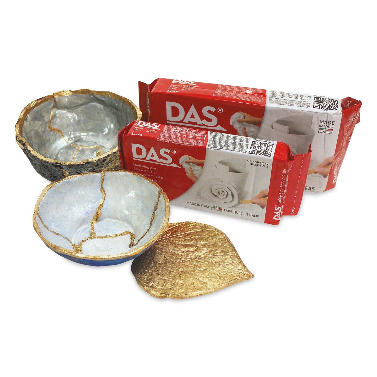 DAS Air Hardening Modelling Clay 500g White
