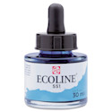Ecoline Liquid Watercolor with Dropper - Sky Blue Light, jar
