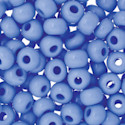 John Bead Czech Seed Beads - Powder Blue, Opaque, 32/0