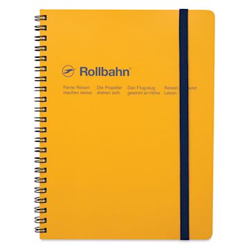Open in modal - Delfonics Rollbahn Classic Spiral Notebook - Yellow, A5, front