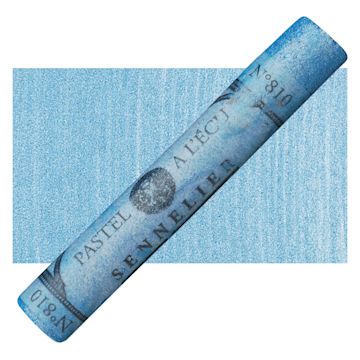 Open in modal - Sennelier Soft Pastel - Iridescent Cerulean Blue pastel and swatch