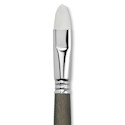 Escoda Perla Toray White Synthetic Brush - Bright, Short Handle, Size 16