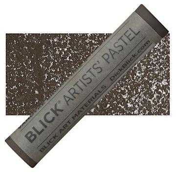 Open in modal - Blick Artists' Soft Pastel - Vandyke Brown Hue 4 pastel and swatch