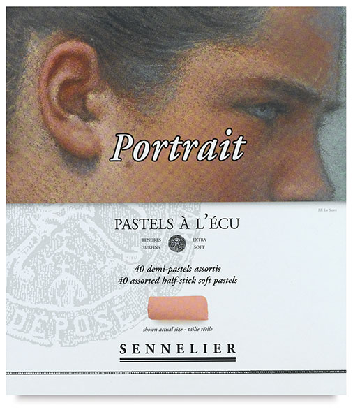 Sennelier Extra-Soft Pastel Half Stick Set, 40-Colors 