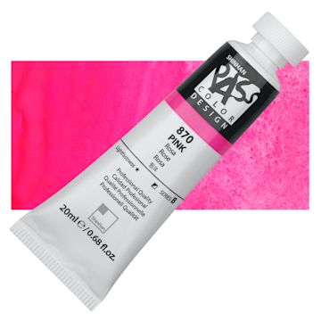 Open in modal - ShinHan Pass Colors Opaque Watercolor Tube - Pink, 20 ml tube and swatch