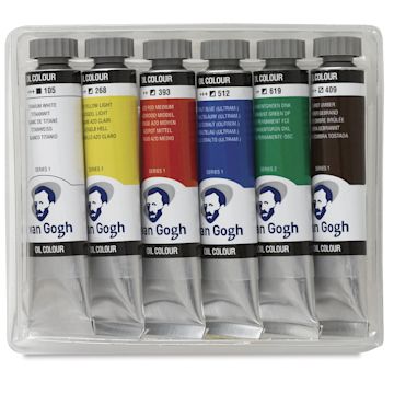 Open in modal - Van Gogh Oil Paints - Set of 6, Assorted Colors, 20 ml Tubes