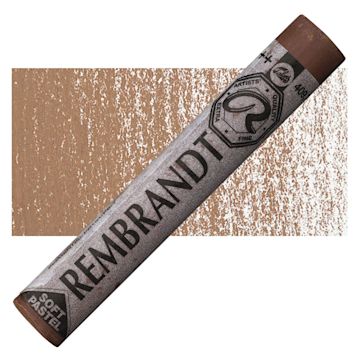 Open in modal - Rembrandt Soft Pastel - Burnt Umber 409.7 pastel and swatch