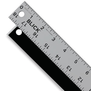 Blick Aluminum Non-Slip Ruler - 18"