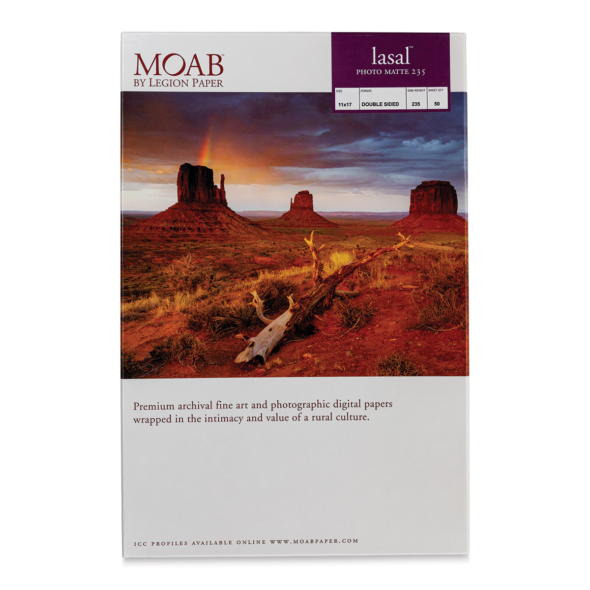 Moab Lasal Photo Matte 235gsm 13 x 19-50 Sheets 