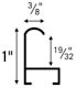 Nielsen Metal Frame Section Style 15 dimensions