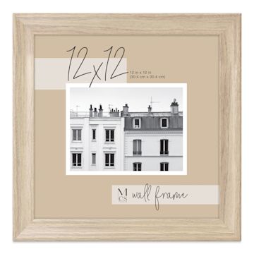 Open in modal - MCS Classic Edge Frame - 12" x 12", Natural